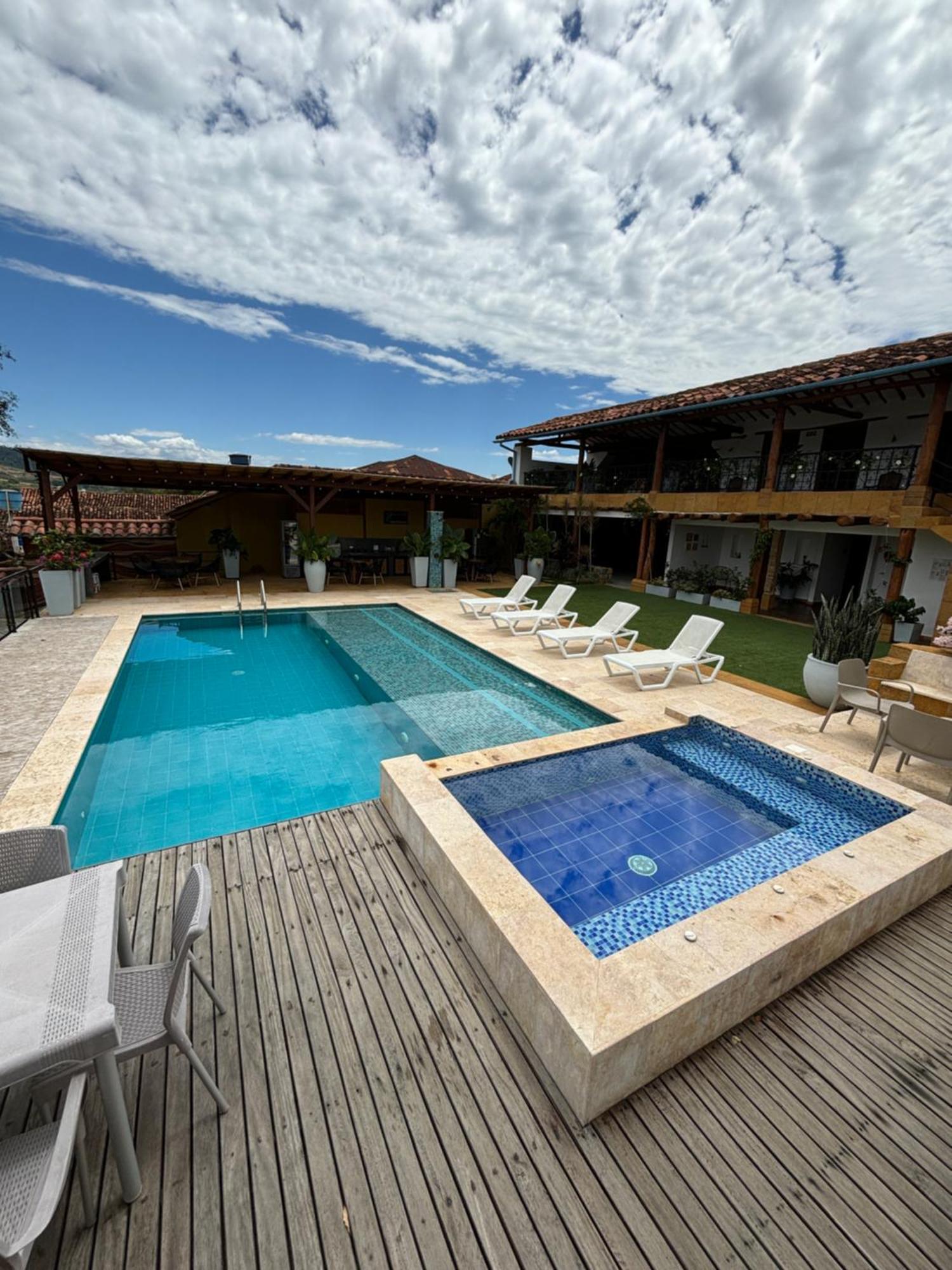 Santa Sofia Casa Boutique Hotell Barichara Eksteriør bilde